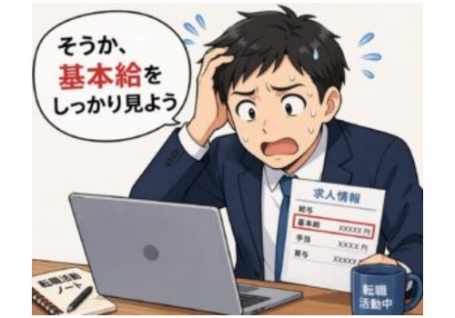 応募や内定後の年収比較で迷ったら基本給も見てみよう